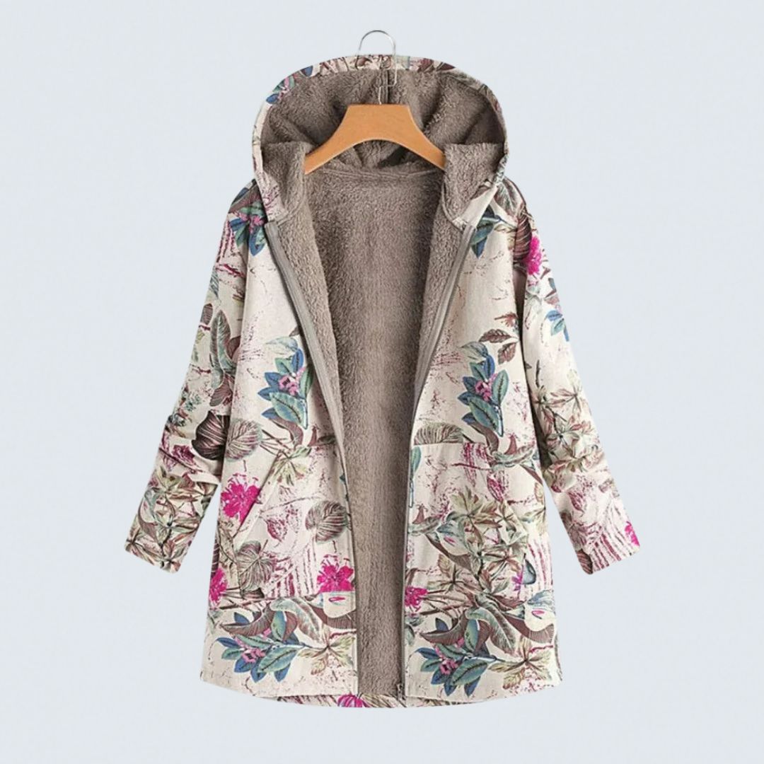 Sophia | Floral Fleece Jacket