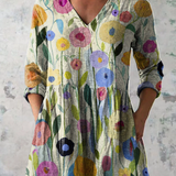Louise mixed floral blouse in Multicolour, front view