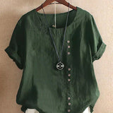 Miranda chic summer tee in Green, view 2
