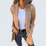 Annabel | Long Suede-Look Coat