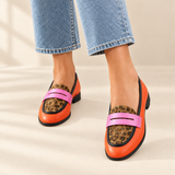 Sia coral loafers, view 2