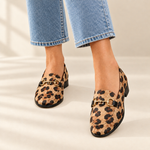 Eloise savannah print flats, view 2