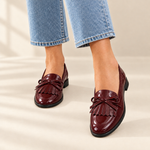 Cordelia patent fringe loafers, view 2