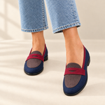 Sylvie two-tone driving loafers, view 2