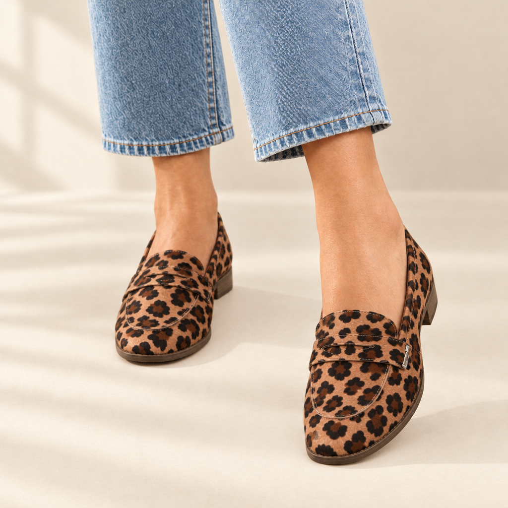 Virelle Leopard Calf Hair Mules, view 2