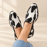 Becca cow print loafers, view 2