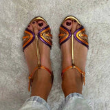 Cosima Multicolour Thong Sandals, view 2