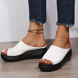 Elsie soft touch peep-toe slides, view 7