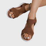Samantha orthopaedic sandals in Brown, view 8