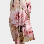 Isalinde V-neck dress in Pink Flowers, view 10
