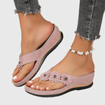 Alexis orthopaedic flip flops in Pink, view 3