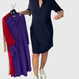 Katherine V-neck dress, view 7