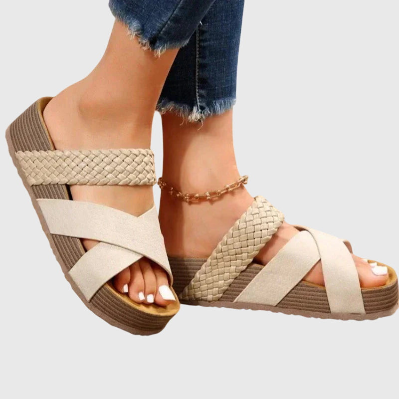 Sophie orthopaedic sandals in White, view 2