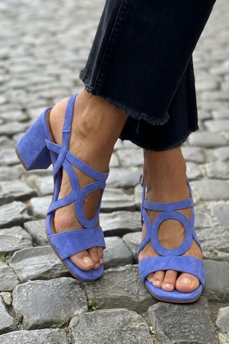 Talia woven sandal in Blue, view 3