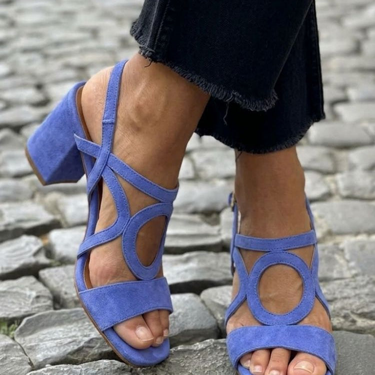 Talia woven sandal in Blue, view 3