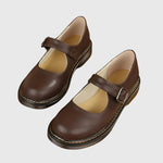Johanna Mary Jane Orthopaedic Sandals in Brown, front view
