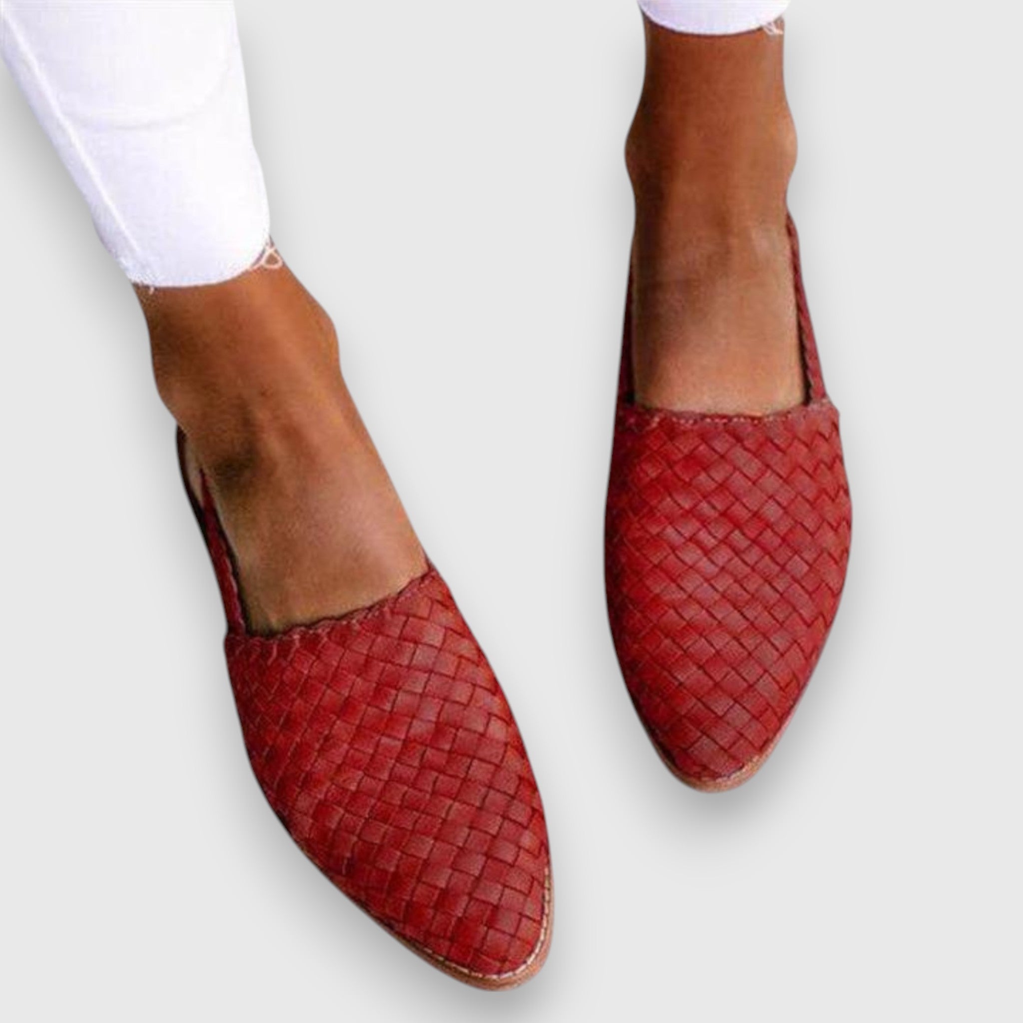 Lysena comfy sandals in Red, view 3