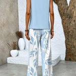 Sofia layered top and wide trousers set, view 9