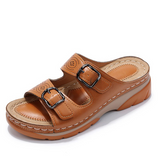 Alicia Orthopaedic Relief Sandals in Brown, view 2