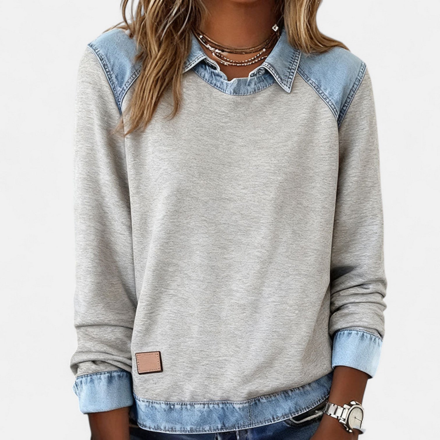 Mia casual long sleeve blouse, view 11