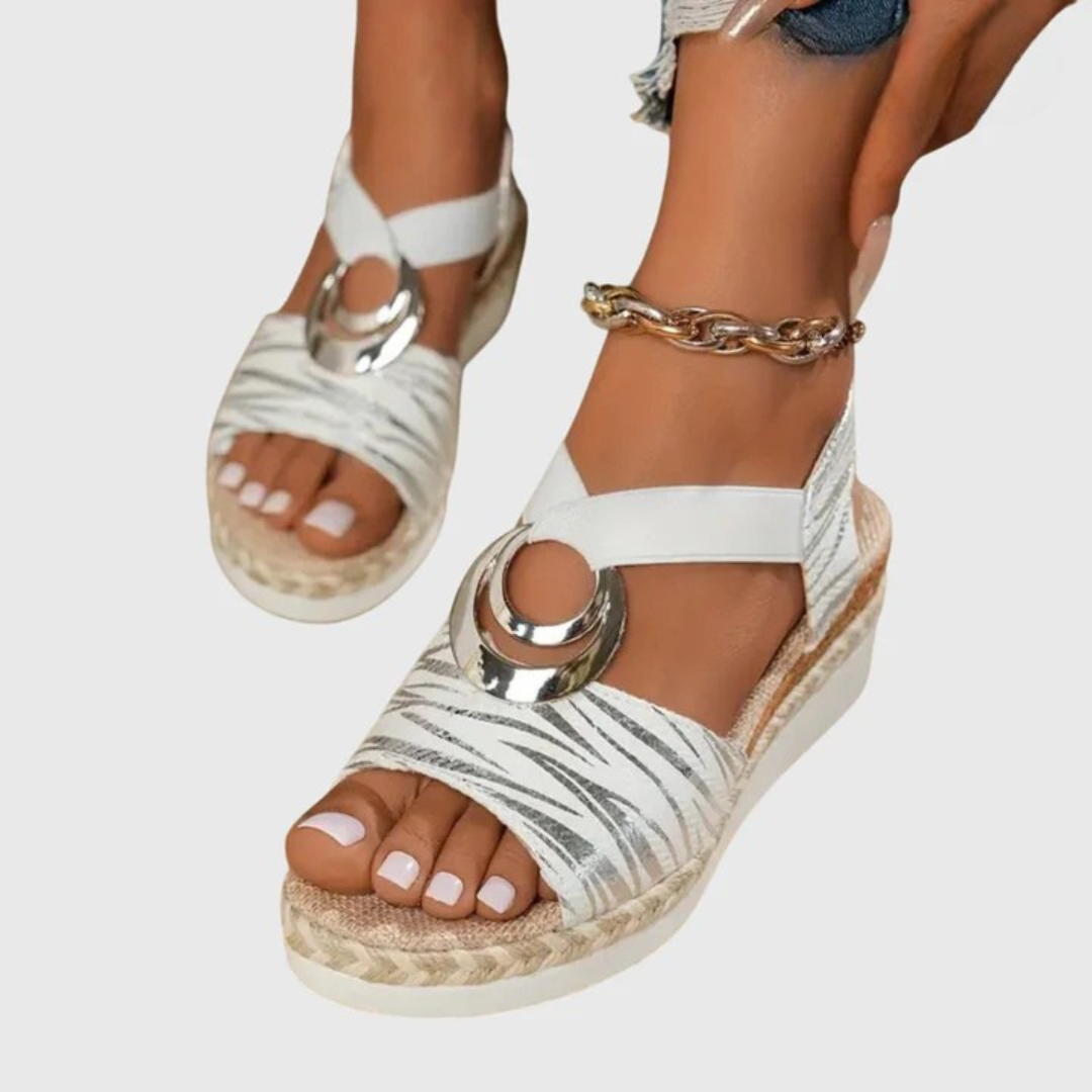 Olivia orthopaedic sandals in White, view 7