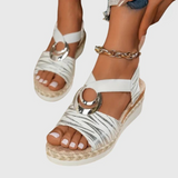 Olivia orthopaedic sandals in White, view 7