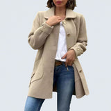 Constance | Classic Button-Down Oversized Coat