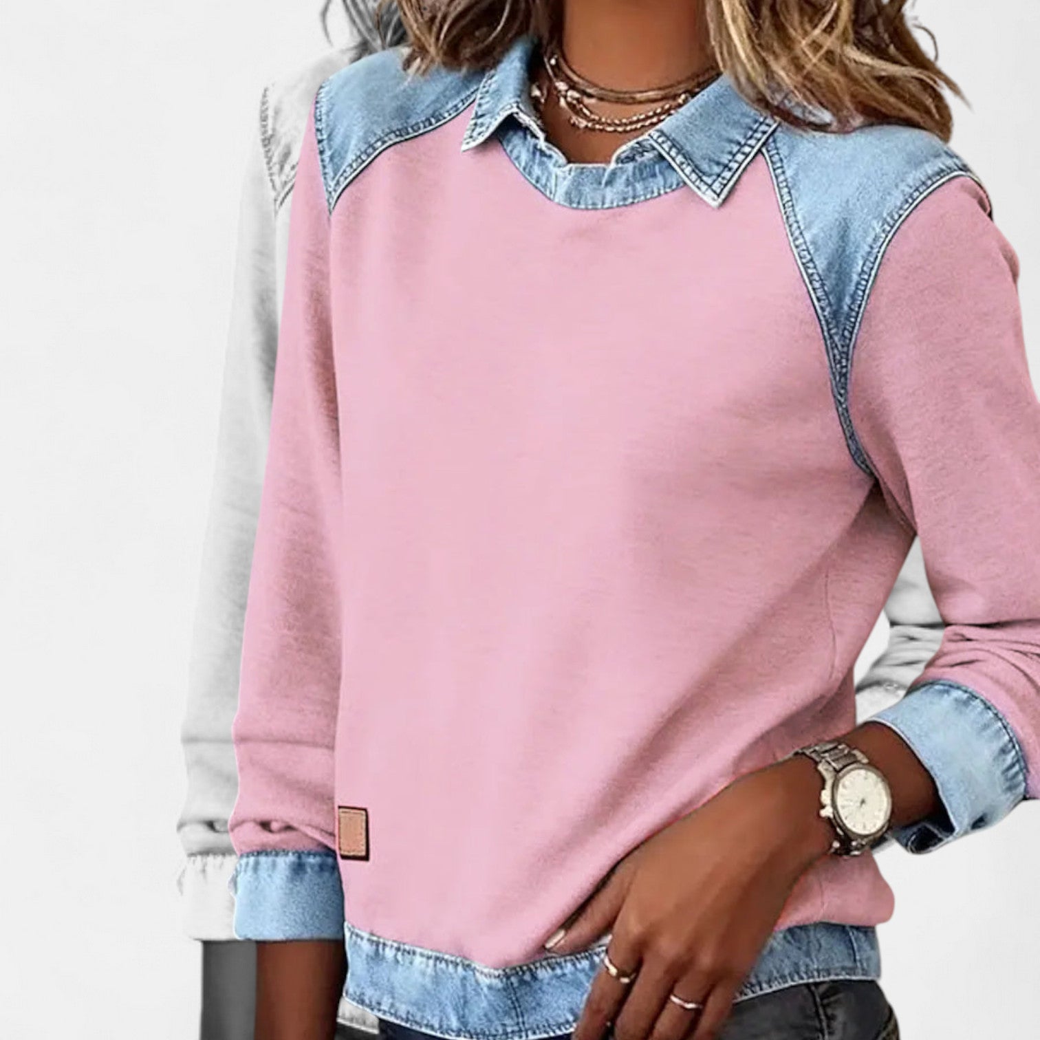 Mia casual long sleeve blouse, view 16