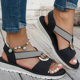 Stella | Flat Sandals With Metal Buckle