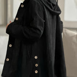 Cordelia | Corduroy Hooded Cardigan