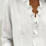 Sadie ruffled blouse, view 8