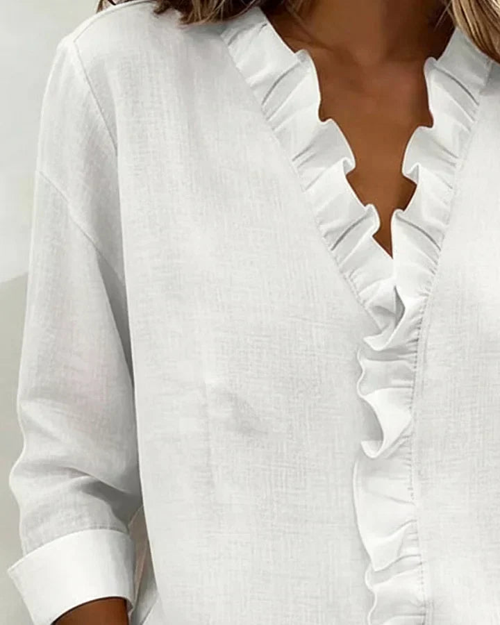 Sadie ruffled blouse, view 8