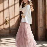 Cecil mesh layered tutu skirt, view 7