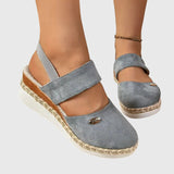 Antonia Orthopaedic Platform Sandals in Grey, view 3