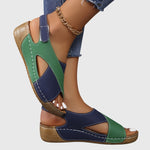 Ainsley Orthopaedic Slingback Sandals in Green, view 9