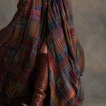 Mandy plaid belted shirt dress, view 6