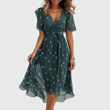 Catalina Chic Midi Dress in Green, view 2