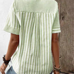 Lila soft striped blouse, view 6
