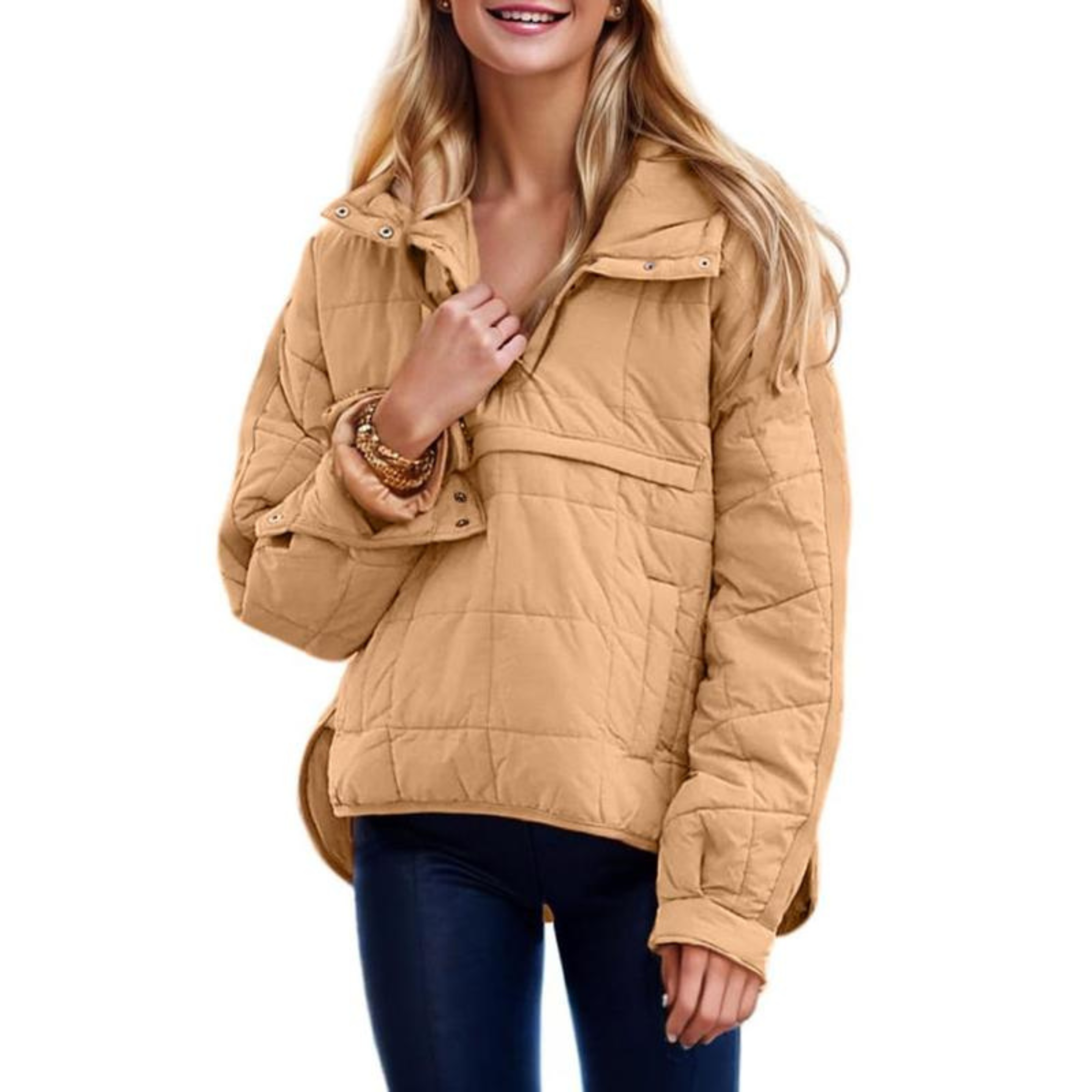Joy | Oversized Hooded Pullover Jacket