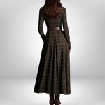 Millie belted plaid shirt dress, view 6