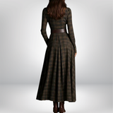 Millie belted plaid shirt dress, view 6