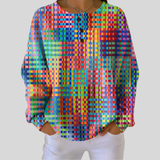 Rose | Colourful Check Jumper