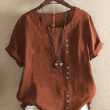 Miranda chic summer tee in Orange, view 4
