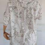 Willow floral blouse with pocket, view 8