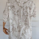 Willow floral blouse with pocket, view 8