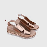 Veronica T strap sandals, view 5