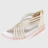 Milandra orthopaedic sandals in Beige, front view