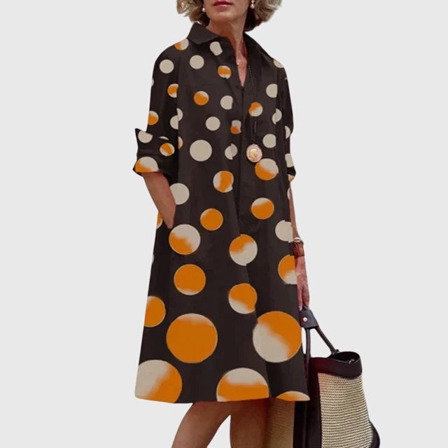 Paige elegant shirt dress with pockets, view 12