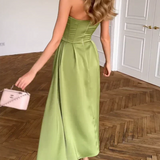 Liora strapless midi dress, view 5