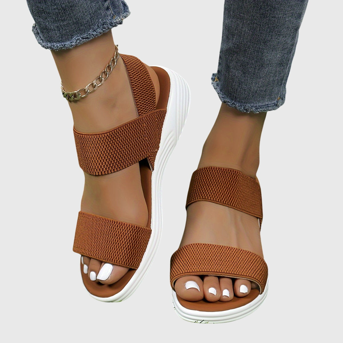 Emila Stretch Strap Comfort Sandals, view 12